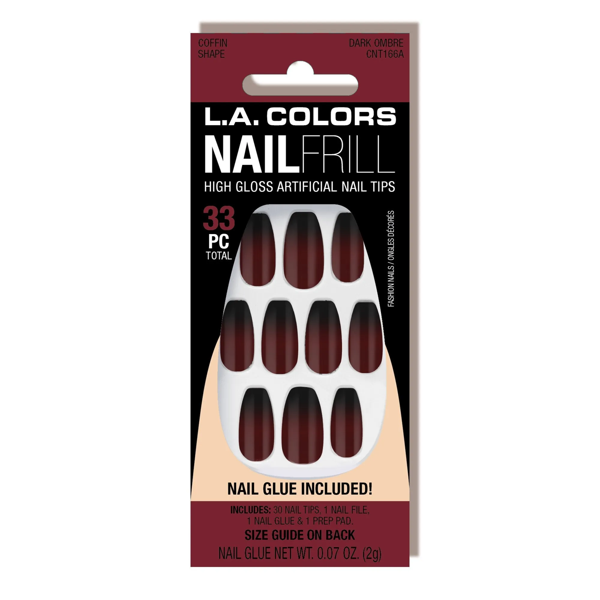 Nail Frill Artificial Nail Tip (carded)