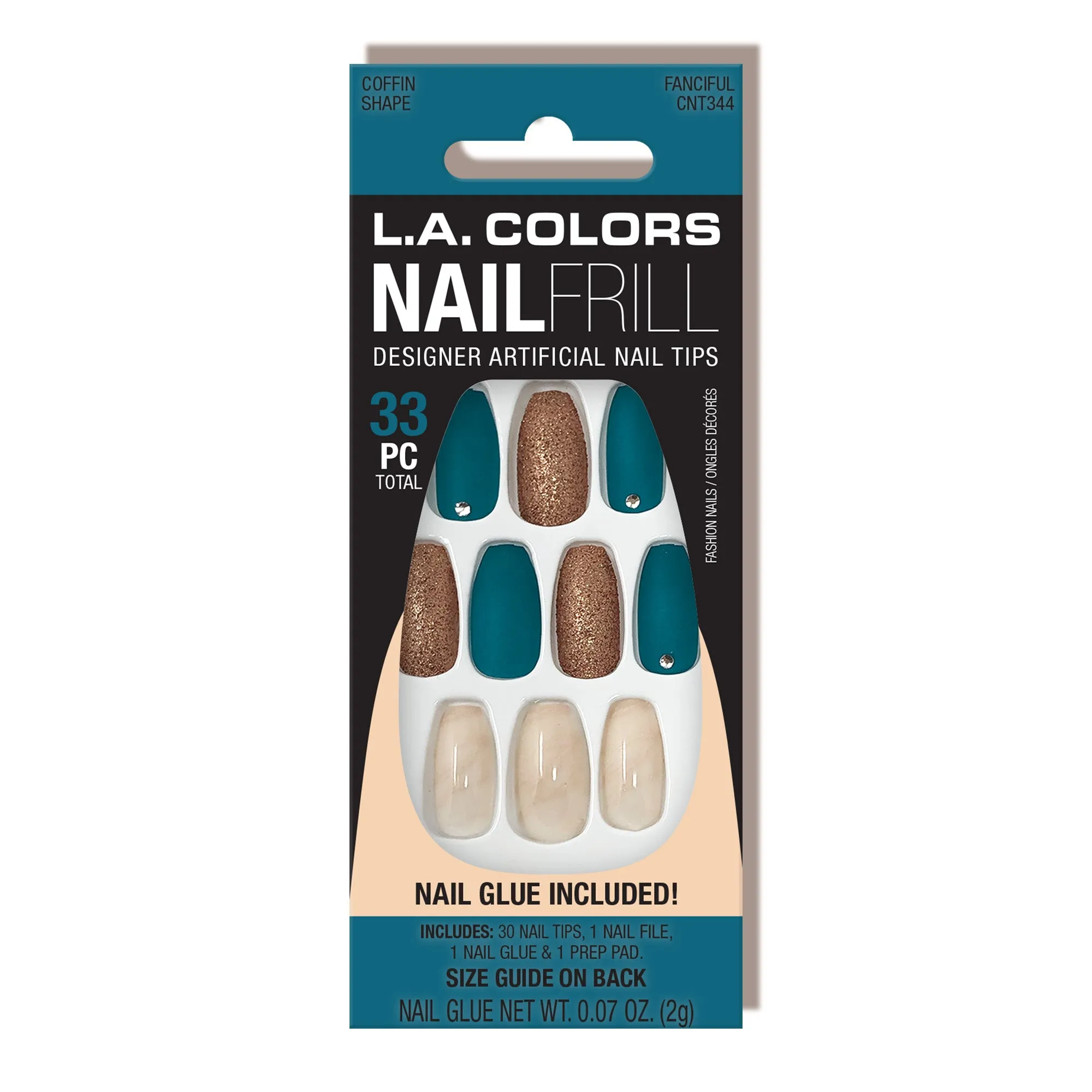 Nail Frill Artificial Nail Tip (carded)