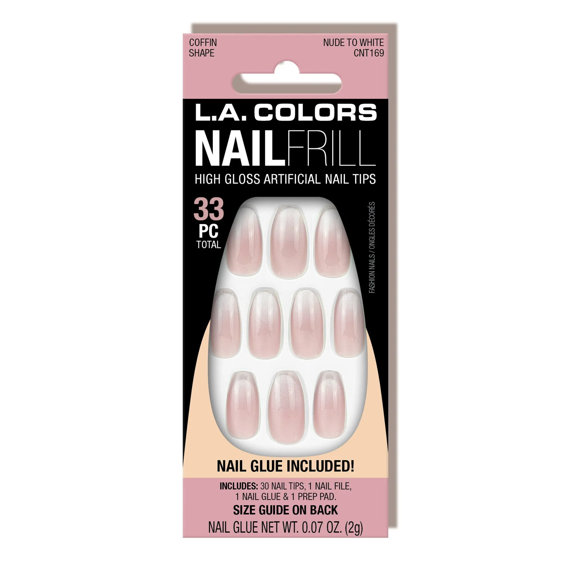 Nail Frill Artificial Nail Tip (carded)