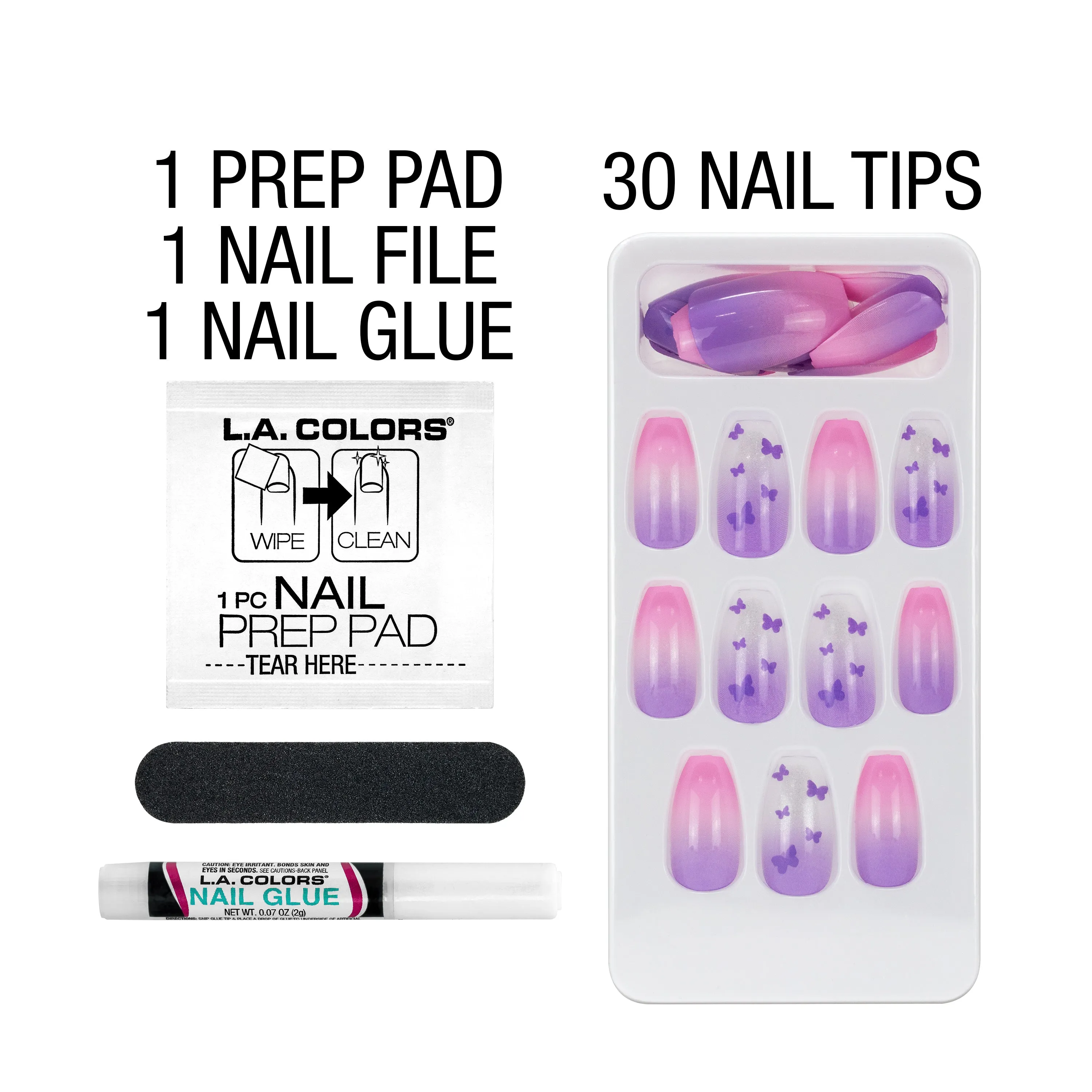 Nail Frill Artificial Nail Tip (carded)