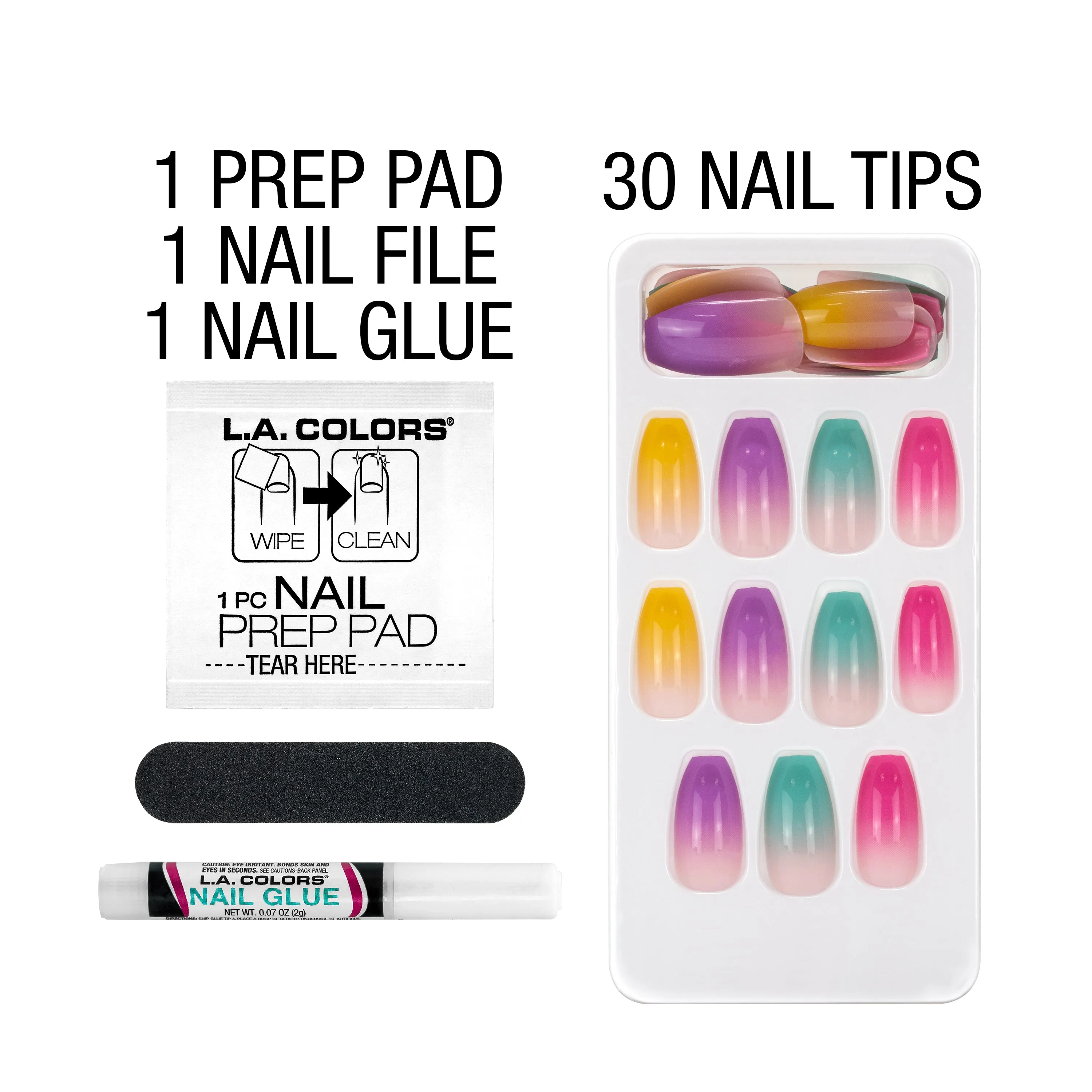 Nail Frill Artificial Nail Tip (carded)