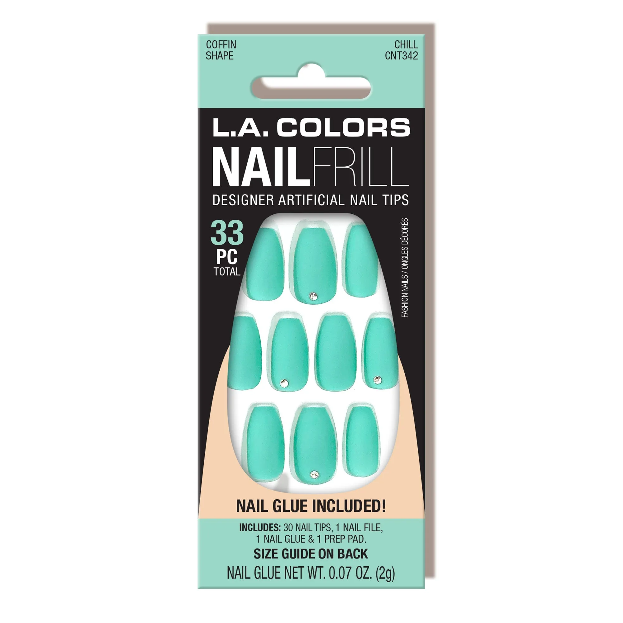 Nail Frill Artificial Nail Tip (carded)