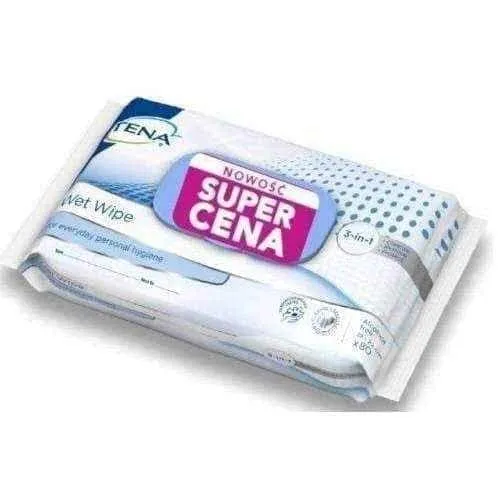 TENA WET WIPES Cleansing wipes x 80 pieces