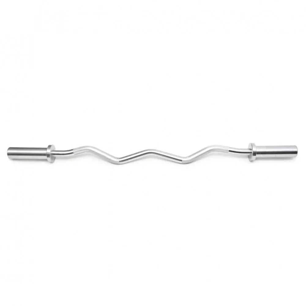 Top Fitness Olympic EZ Curl Bar