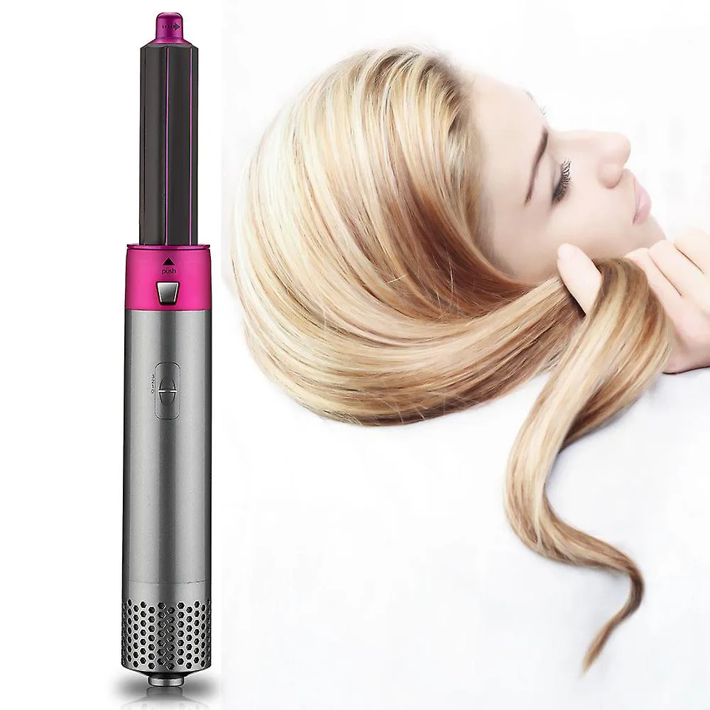 UK Plug with Carton Box Pink 5 In 1 Multi Functional Hair Dryer Comb Straightening Iron And Curling Rod Fa1292