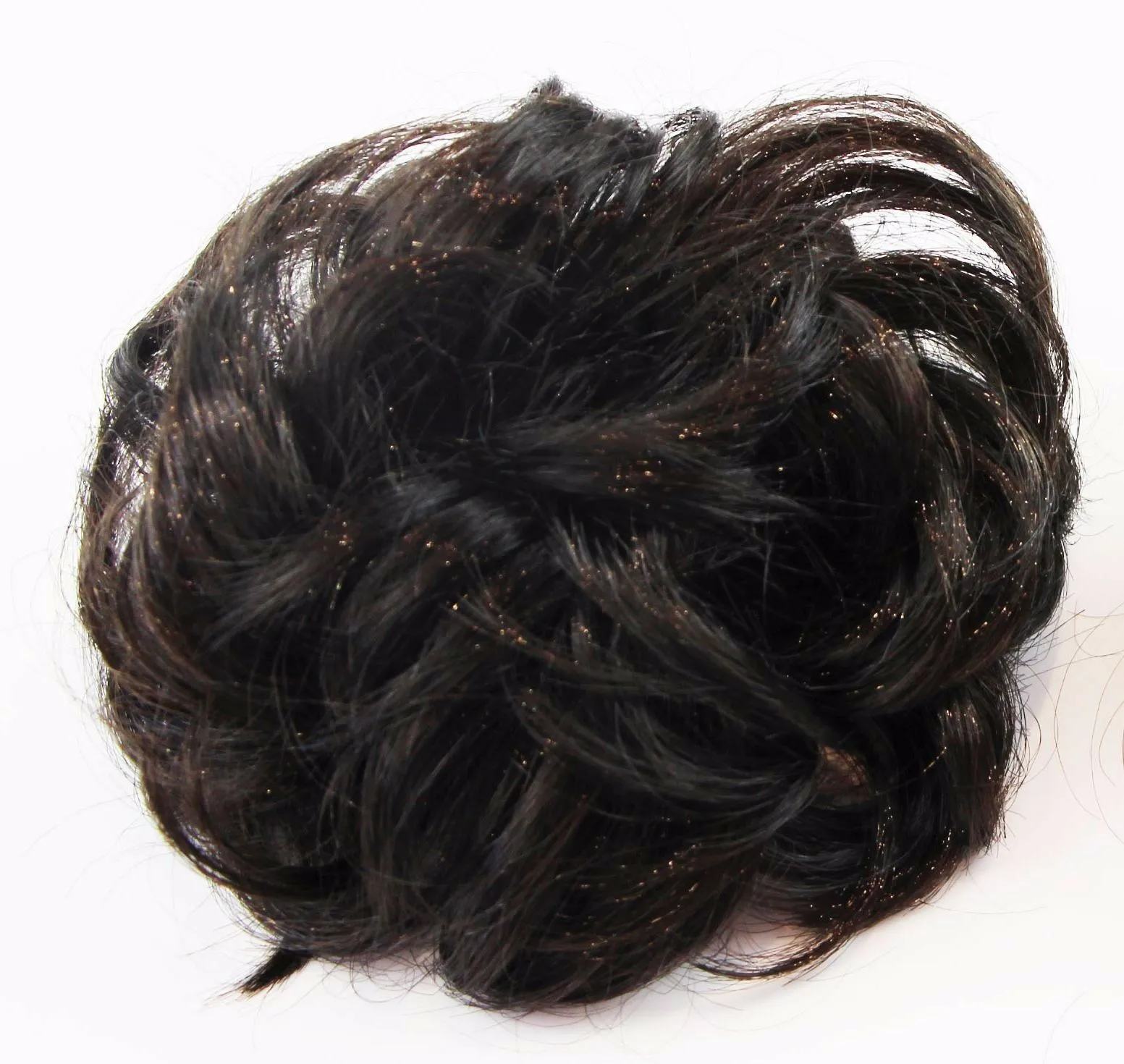 Womens Hair Wig Ponytail Curly Scrunchie Black Brown Blonde Light Auburn Red