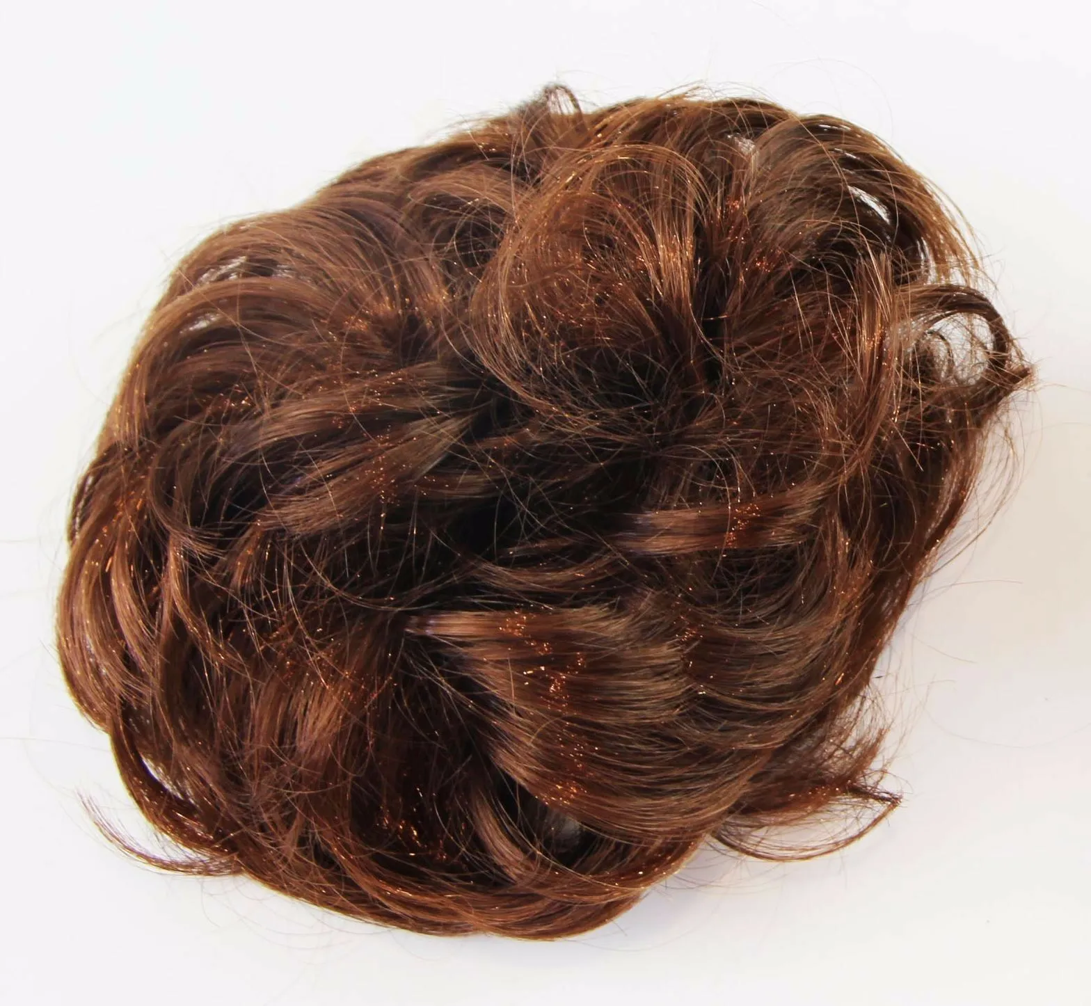 Womens Hair Wig Ponytail Curly Scrunchie Black Brown Blonde Light Auburn Red