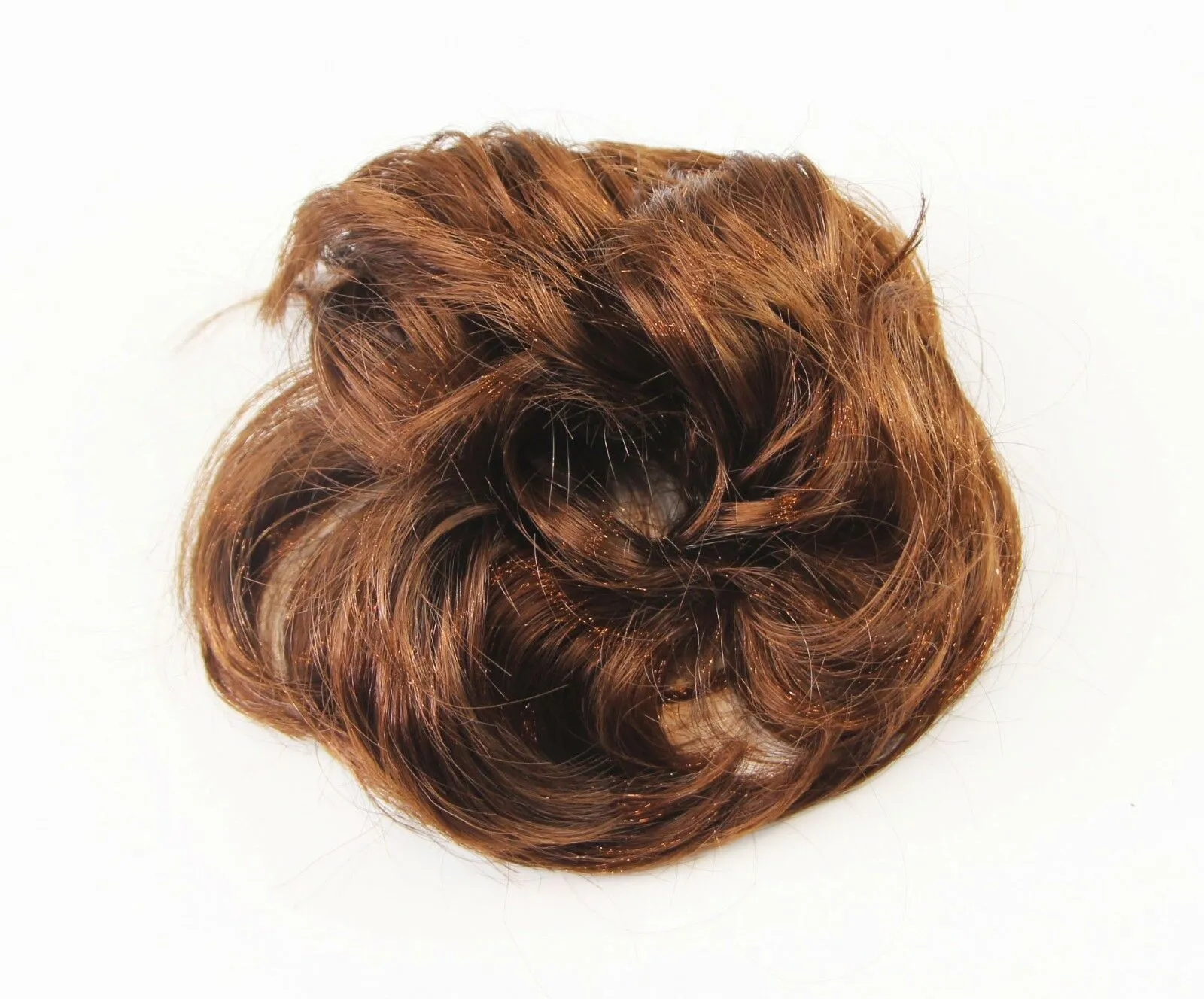 Womens Hair Wig Ponytail Curly Scrunchie Black Brown Blonde Light Auburn Red